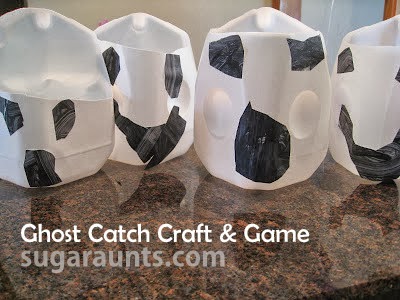 Ghost craft made from milk cartons