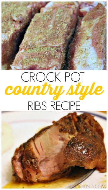 Crock pot country style ribs recipe