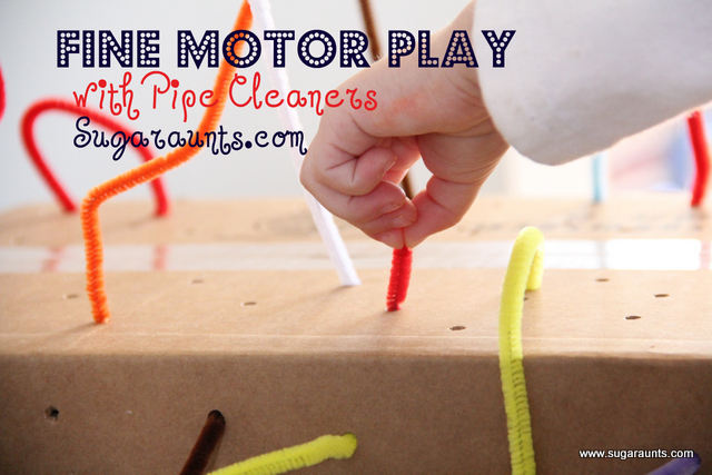 Pipe cleaner fine motor activity