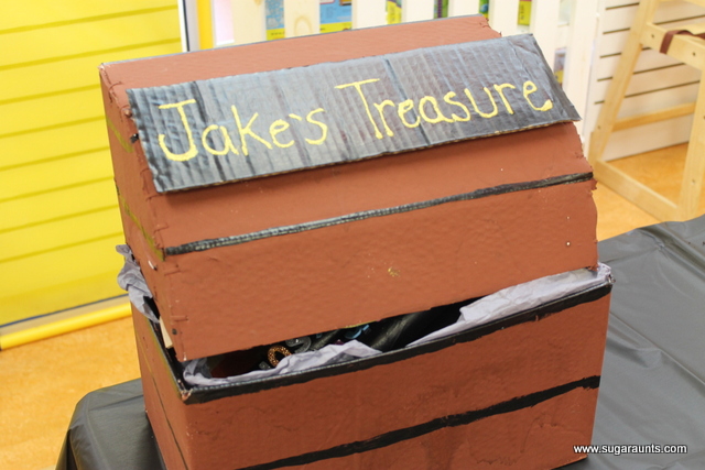 picture of cardboard treasure chest
