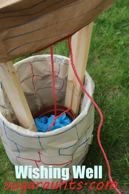 wishing well made from five gallon bucket