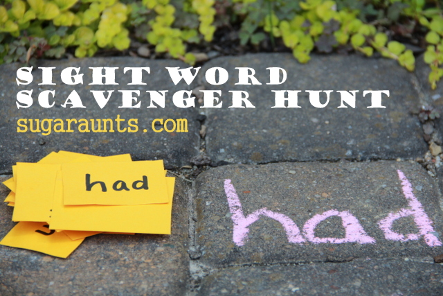 Sight Word Scavenger Hunt
