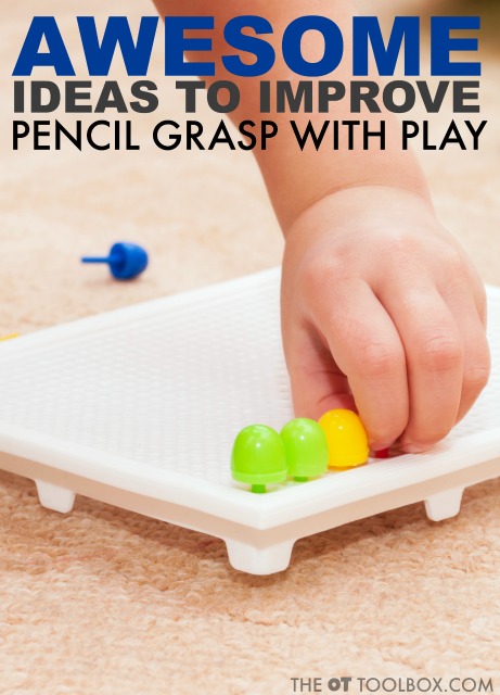 Try these awesome activities to improve pencil grasp through play and fine motor development.