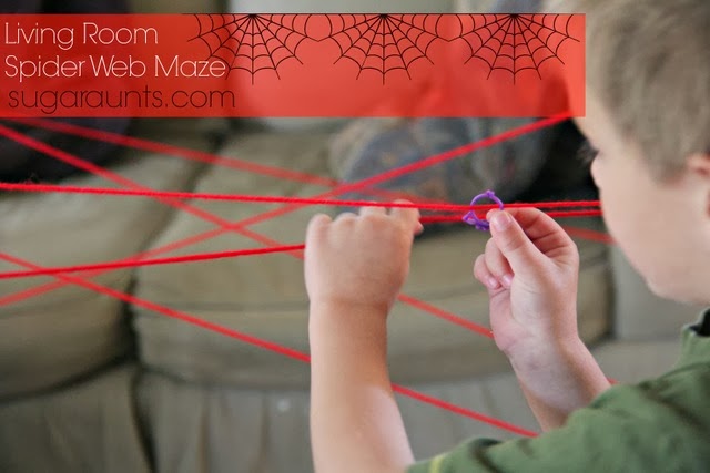Motor Planning Spider Web Maze with Fine Motor and Eye-hand coordination