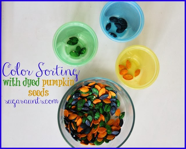 Color Sorting with Dyed Pumpkin Seeds