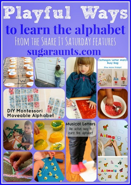 Formas lúdicas de aprender el alfabeto por Sugar Aunts