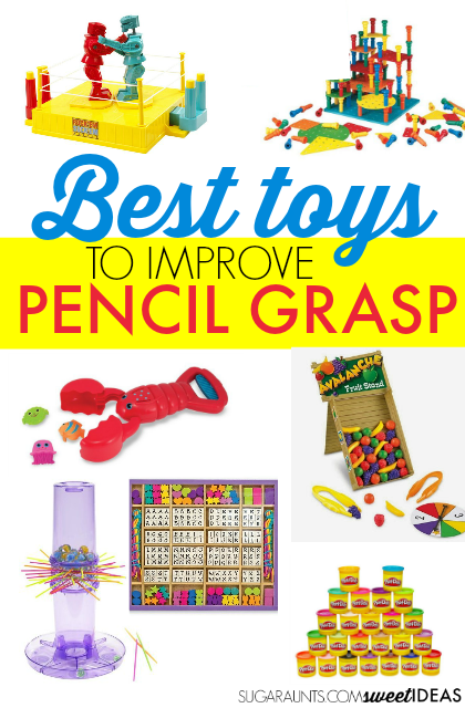 Toys that will help improve pencil grasp