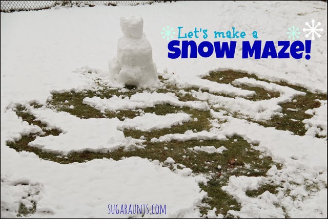 Snow Maze Outdoor Activity for Kids