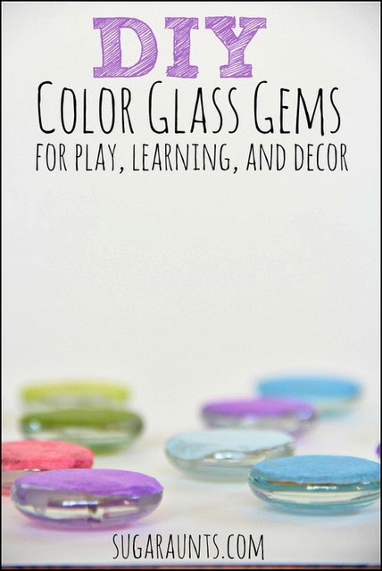 Crea fácilmente tus propias gemas de vidrio de colores para aprender, decorar y jugar.