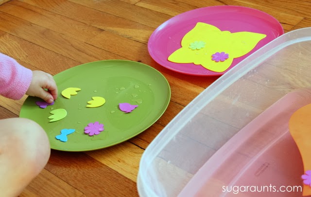 Sensory and fine motor play perfect for Spring!