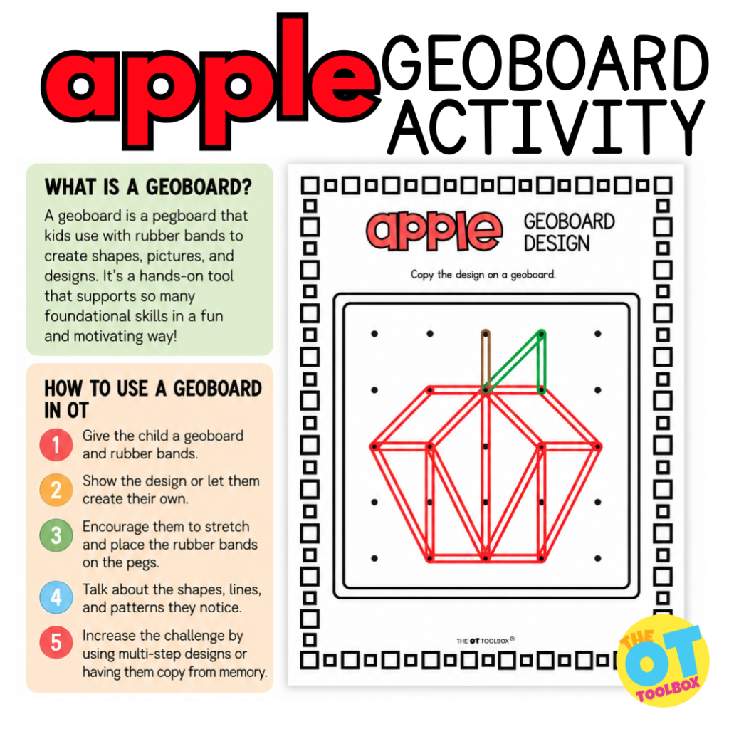 apple geoboard activity