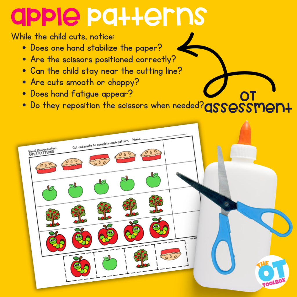 apple pattern worksheet