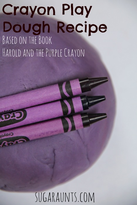 Use crayons to make your own play dough!