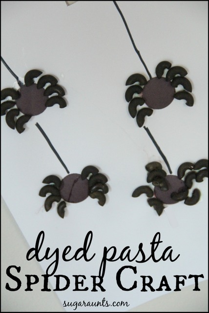 Halloween Pasta Spider Craft