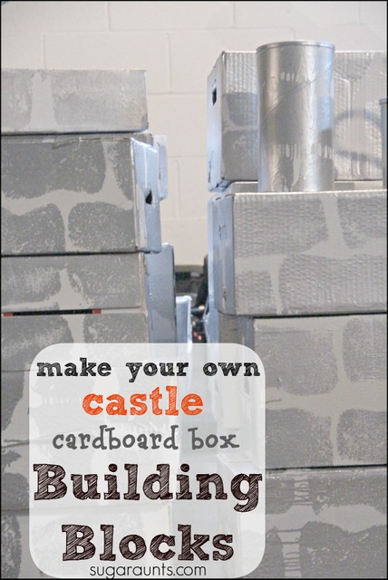 Build a cardboard castle with DIY cardboard bricks