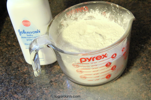 3 ingredient snow dough recipe for sensory snow play