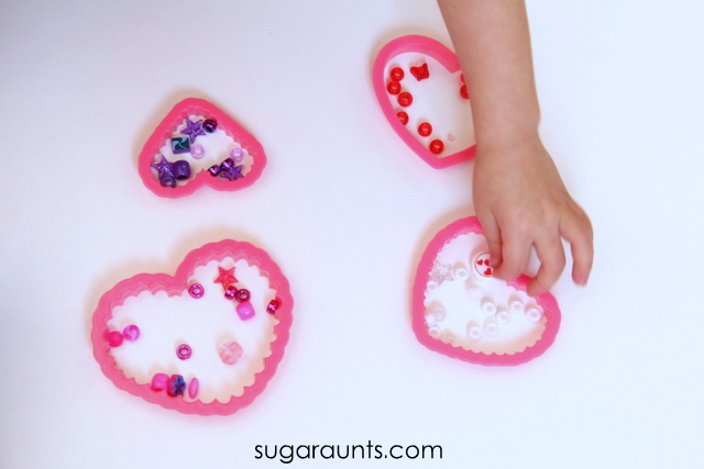 Work on fine motor skills with this heart Valentine's Day occupational therapy activity.