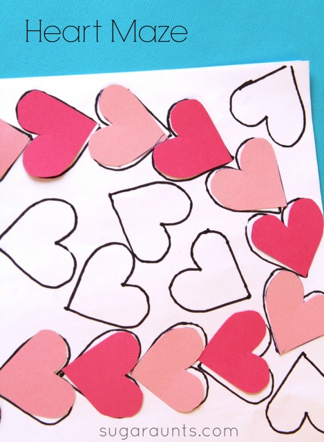 Valentine's Day Maze for Visual Perception Activity - The OT Toolbox