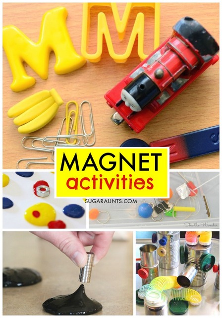 Magnet activities for kids. These are fun ways to learn and discover properties of magnetism and science!
