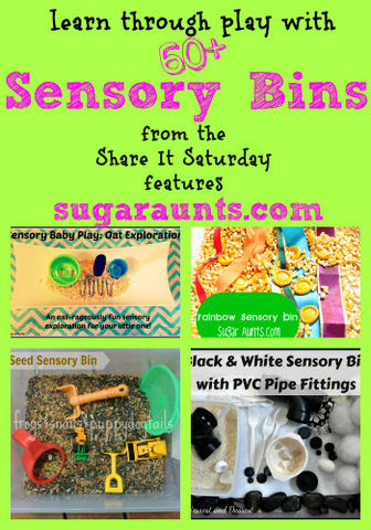Use these sensory bin ideas to help kids explore the senses with sensory play ideas that will help with sensory challenges or learning through sensory play.
