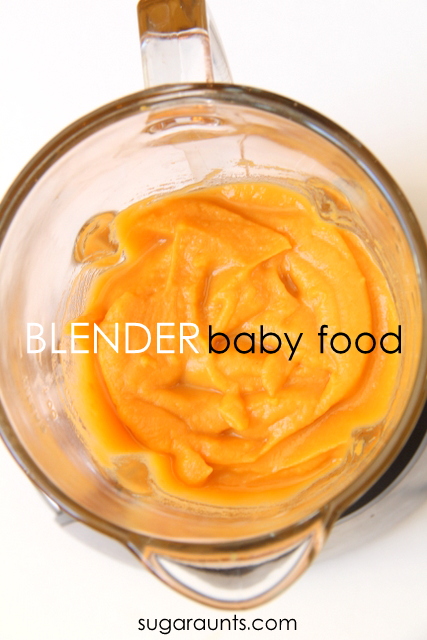 Make homemade baby food in a blender.  SO easy and good for baby!