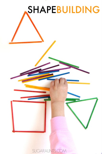visual memory activity with shape building