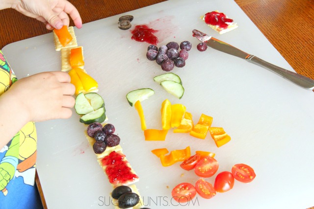 Freight Train book snack idea for preschool! This is a cute snack for preschool, homeschool, home, or a train-themed party food.