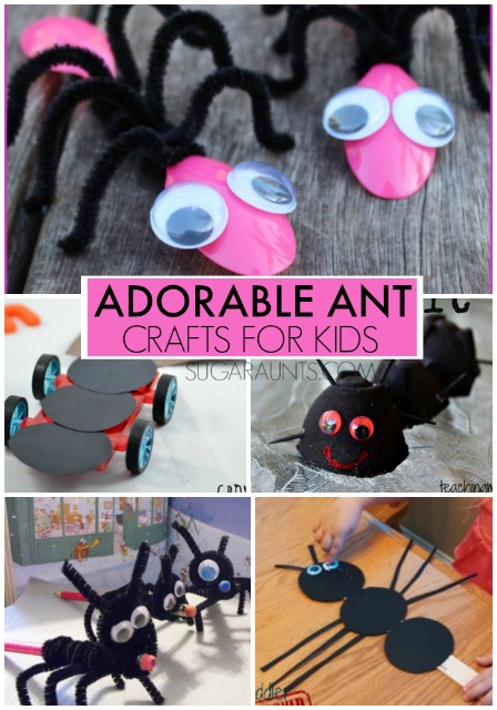 Ant crafts for kids. These are so cute!