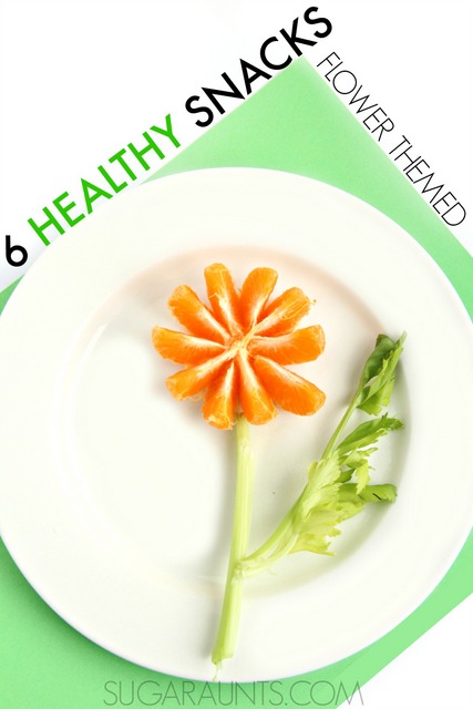 Flower snacks for cute healthy foods for kids