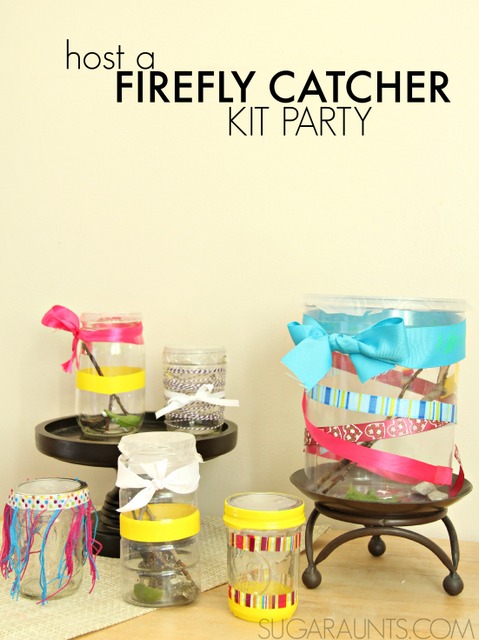 Host a firefly catcher creation station play date or craft area at a bug-themed party.