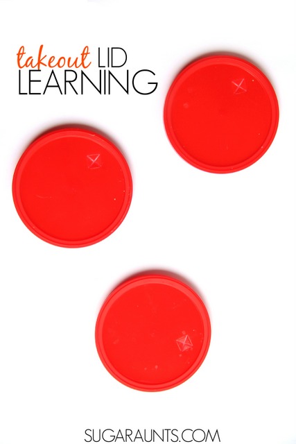 Use recycled plastic cup lids in learning with this sentence type sorting activity. This is great for first grade English Language Arts requirements.