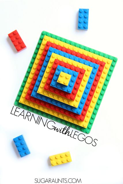 Use Legos in learning: Preschool, Kindergarten, and First grade math and literacy with Legos.  Lots of ideas on this page!  Great tips on the therapeutic benefits of using Legos in Occupational Therapy including fine motor skills, too!