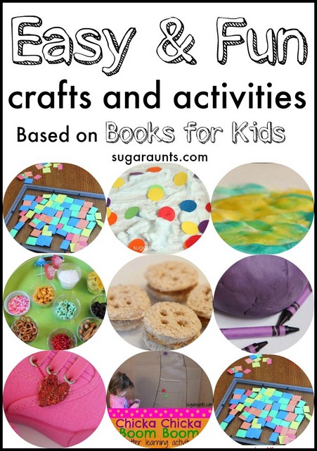 Actividades y manualidades basadas en libros para preescolares y niños pequeños. Este blog tiene muchas ideas fáciles y rápidas para los niños.