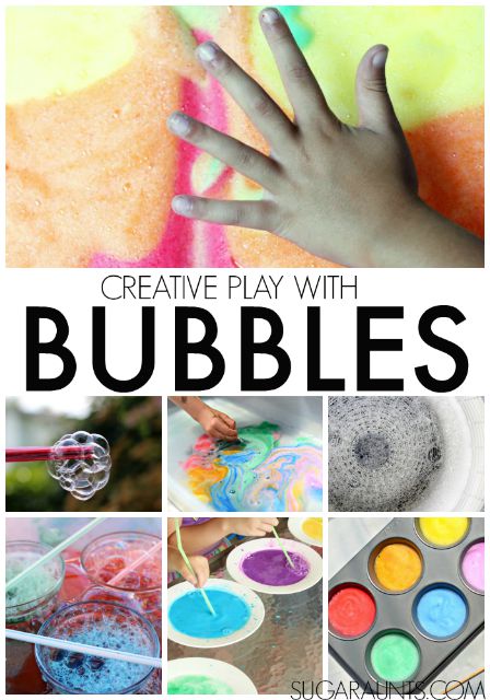Creative play and craft ideas for kids, using Bubbles