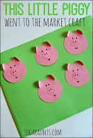  This little piggy nursery rhyme kindergarten craft