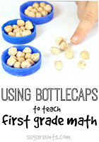 Bottle caps in first grade math