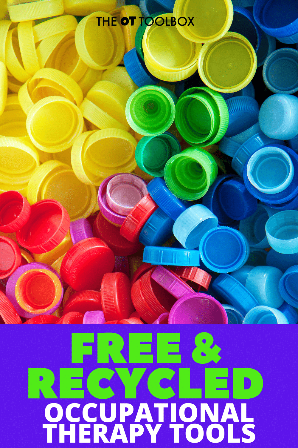Use these free and recycled items to work on occupational therapy goals