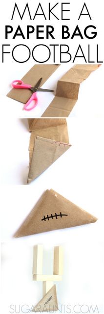 How to make a paper football.