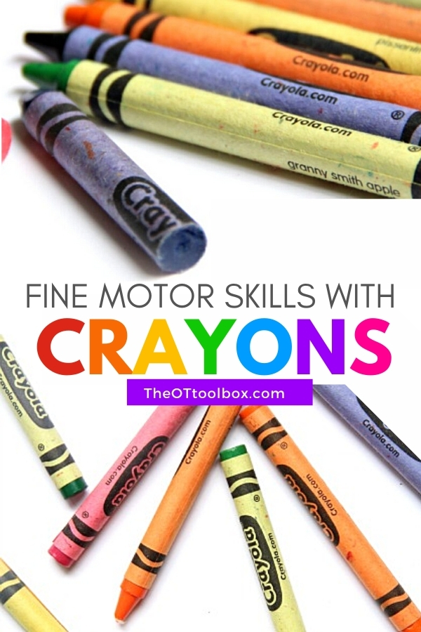 Fine motor skills with coloring