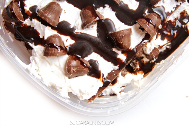 This Chocolate Fudge Dessert Lasagna is perfect for holiday get togethers and parties.