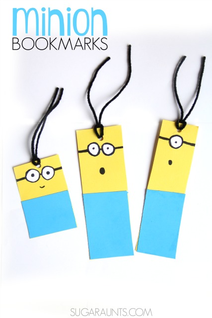 Minion bookmark craft