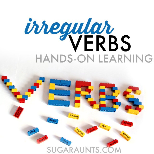 Use LEGOS in this hands-on learning activity to teach and learn about irregular verbs, this is great for second grade!