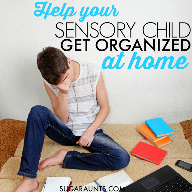 How to help disorganized kids get organized at home with homework and after school to evening time.