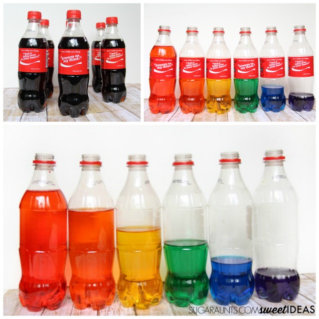 Xilófono de agua de botella de Coca-Cola