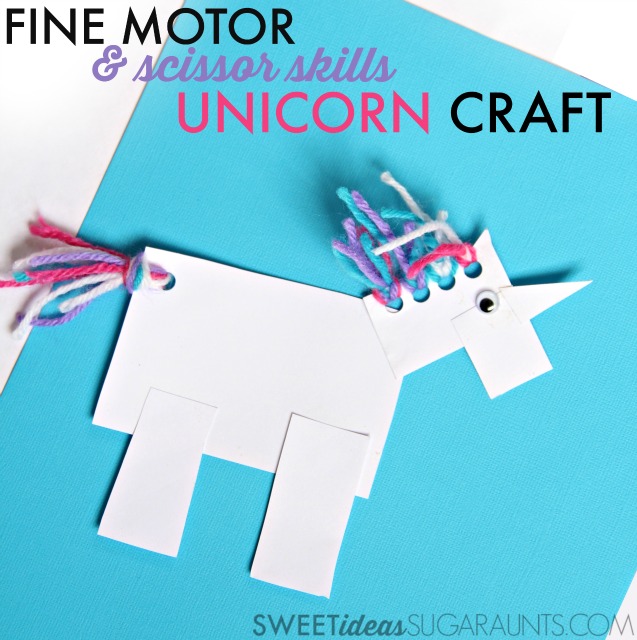 Use this unicorn craft in occupational therapy to work on a variety of goal areas with kids.