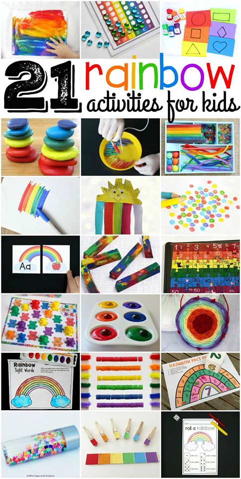 actividades del arco iris para niños