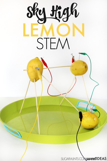 Lemon STEM Science experiment ideas for kids