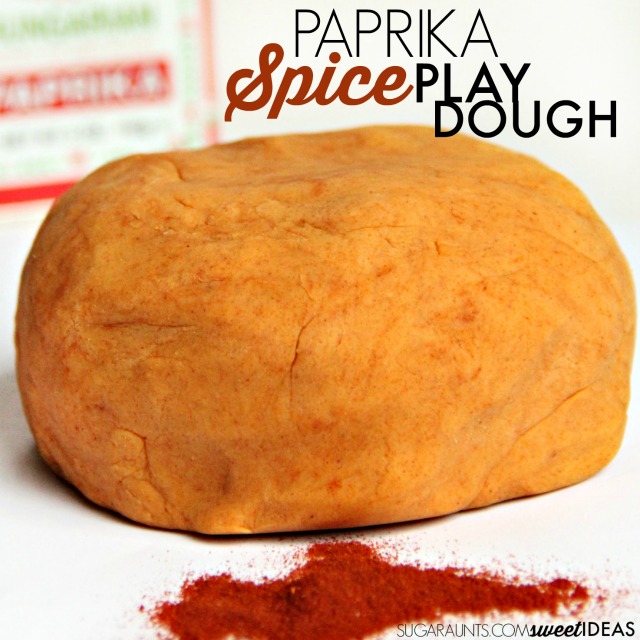 Paprika Spice Natural Play Dough Recipe