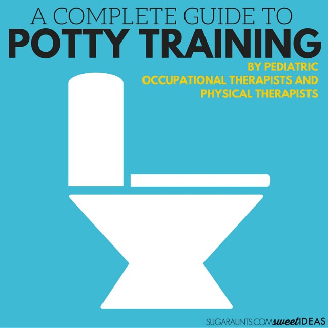 Potty Training tips and ideas to help kids learn to potty train from Occupational Therapists and Physical Therapists