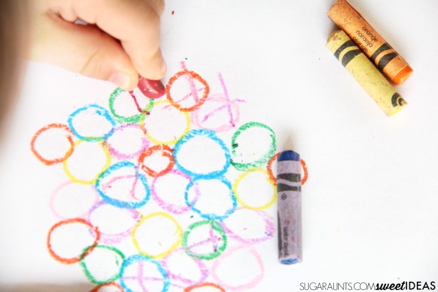 Work on handwriting with crayons using these easy precision of pencil control exercises. Kids love these ideas to work on fine motor skills and develop neat handwriting.! 
